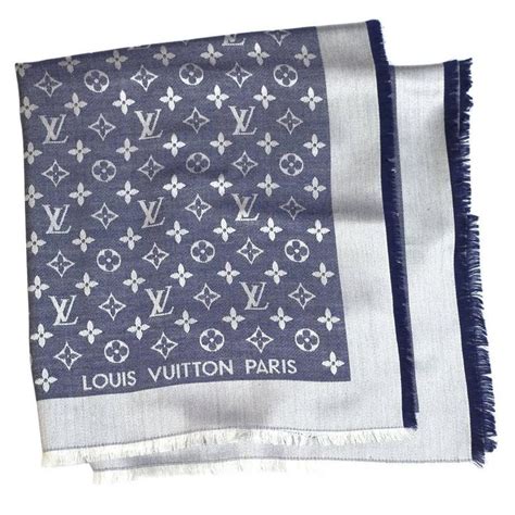 louis vuitton knit scarf|Louis Vuitton denim scarf.